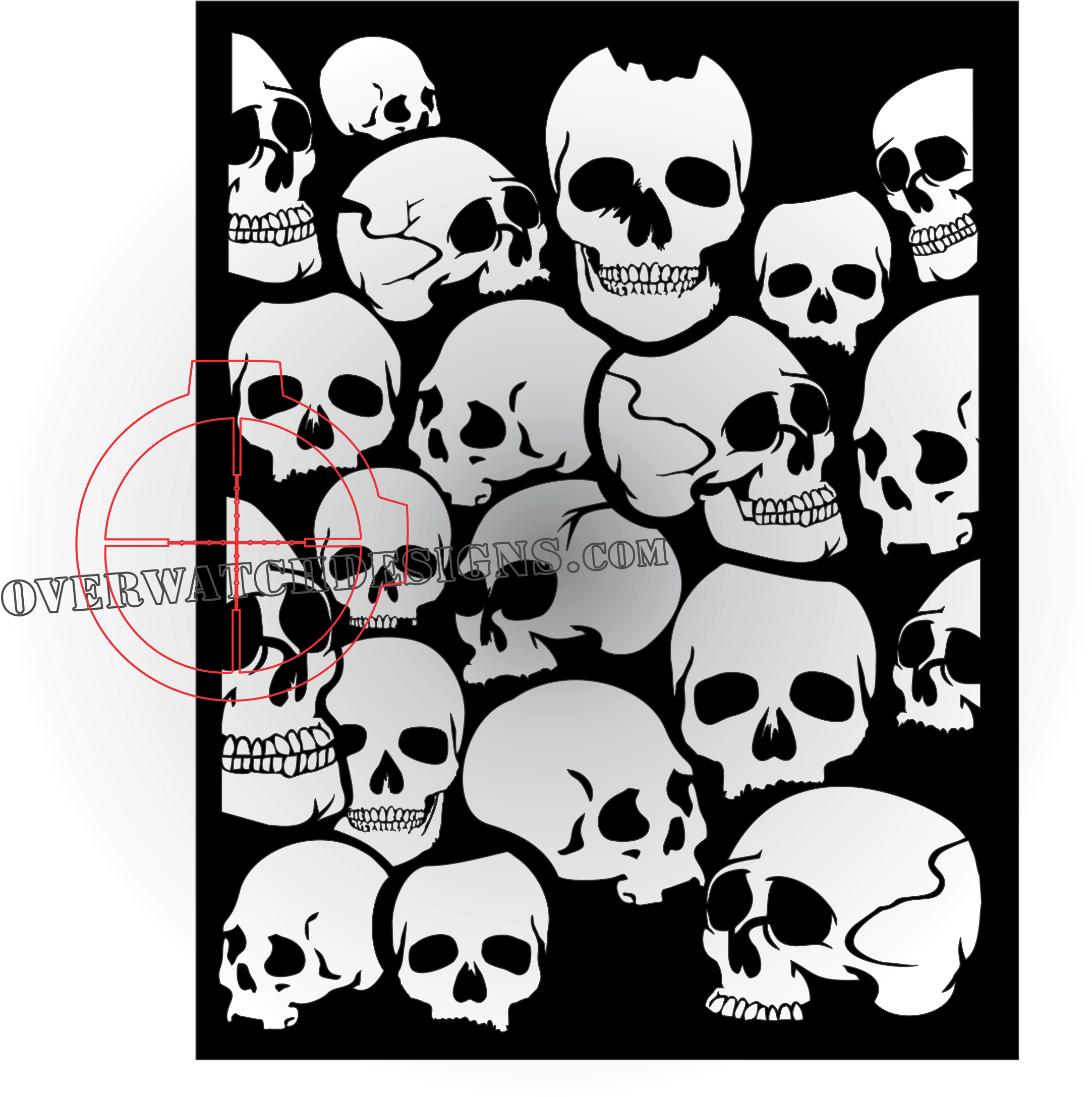 Download HD The Punisher Skull Stencil - Skull Stencils Transparent PNG ...