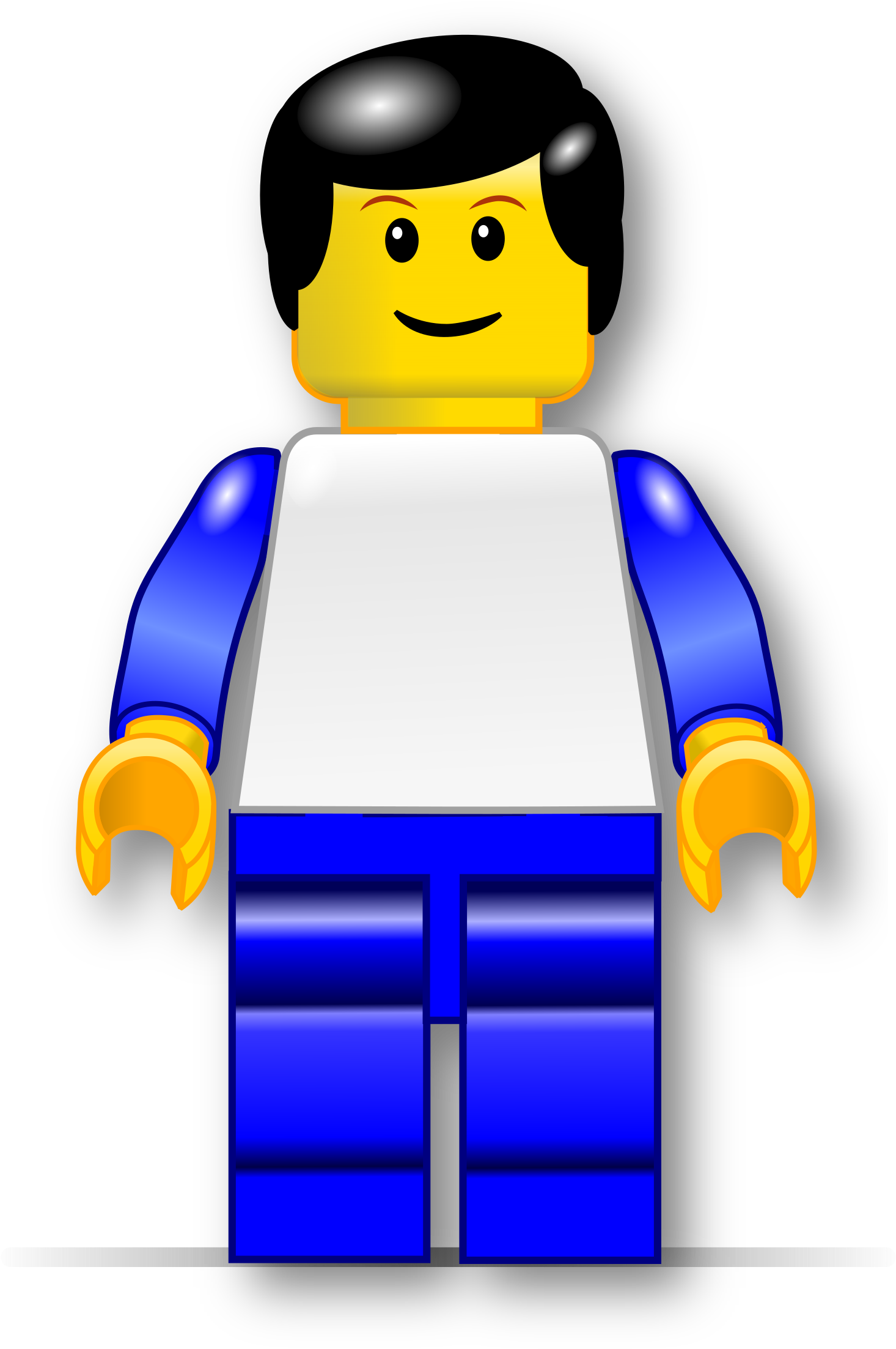 Lego Clipart Lego Guy - Lego Boy Clipart (1465x2400), Png Download