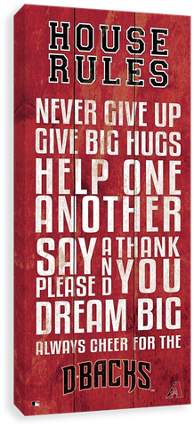 Arizona Diamondbacks House Rules - Los Canvases By Scoreart - Los Angeles Dodgers House (500x500), Png Download