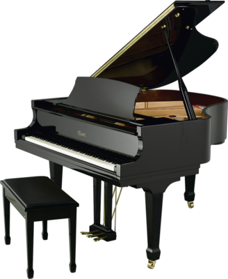 Grand Pianos - Baby Grand Piano Png (328x400), Png Download