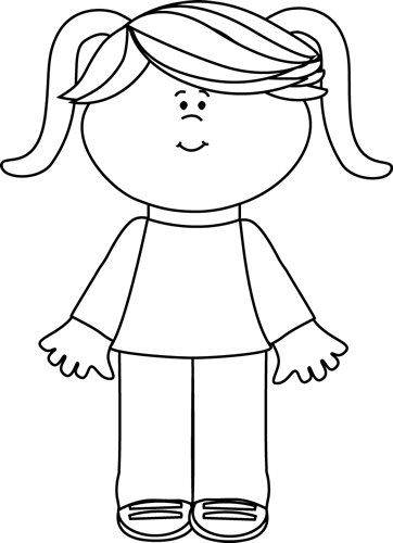 Black And White Cute Little Clip Art - Woman Doctor Doctor Clipart Black And White (362x500), Png Download