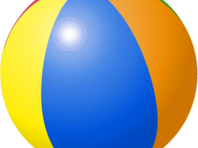 Beach Ball Clipart Beack - 1 Ball Clipart (640x480), Png Download