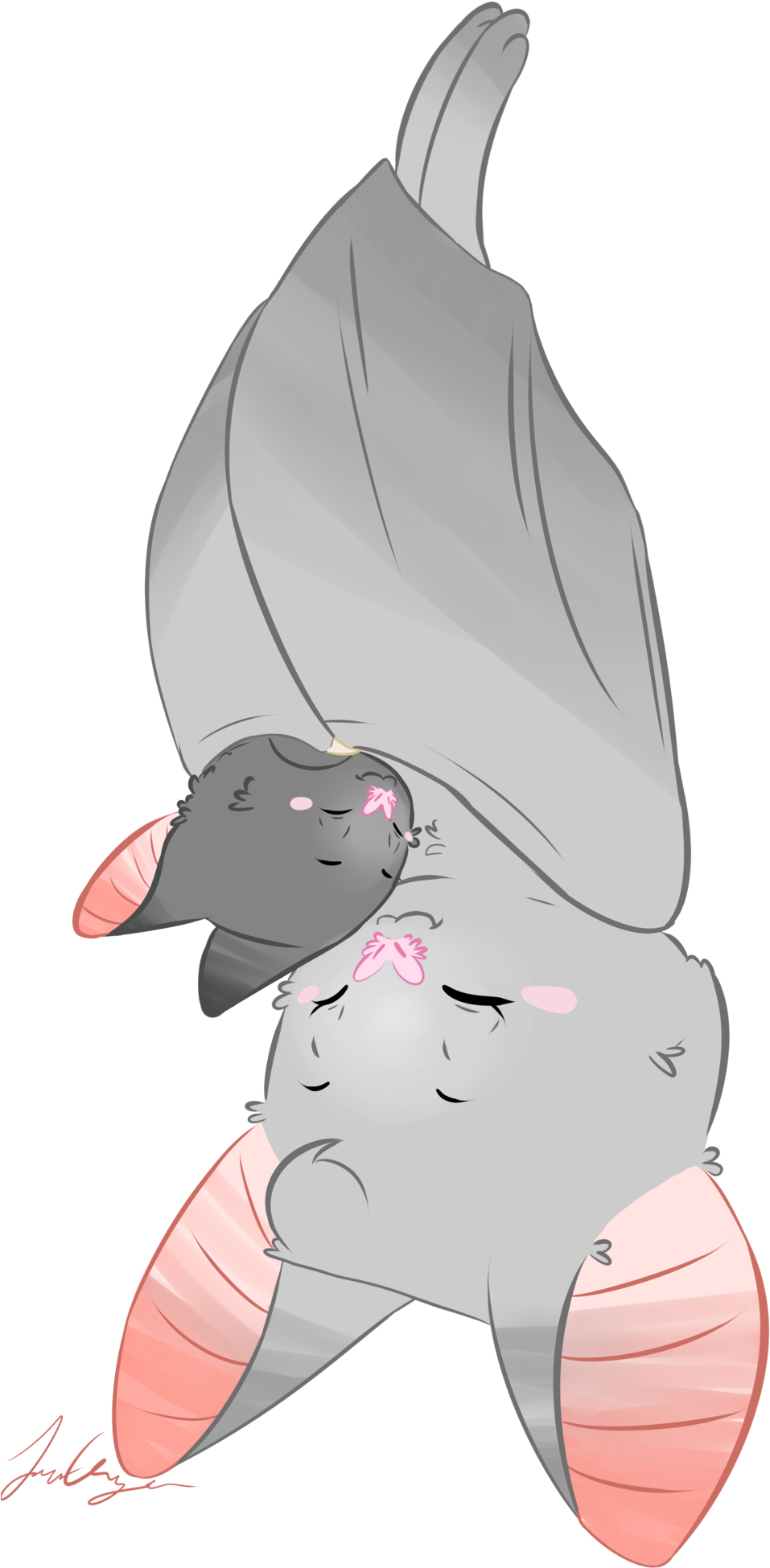 Baby Bat Png Transparent Baby Bat - Mama Bat And Baby Bat (1024x2048), Png Download