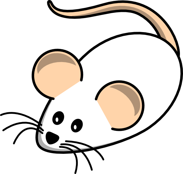 Field Mouse White Clip Art - White Mice Clip Art (600x569), Png Download