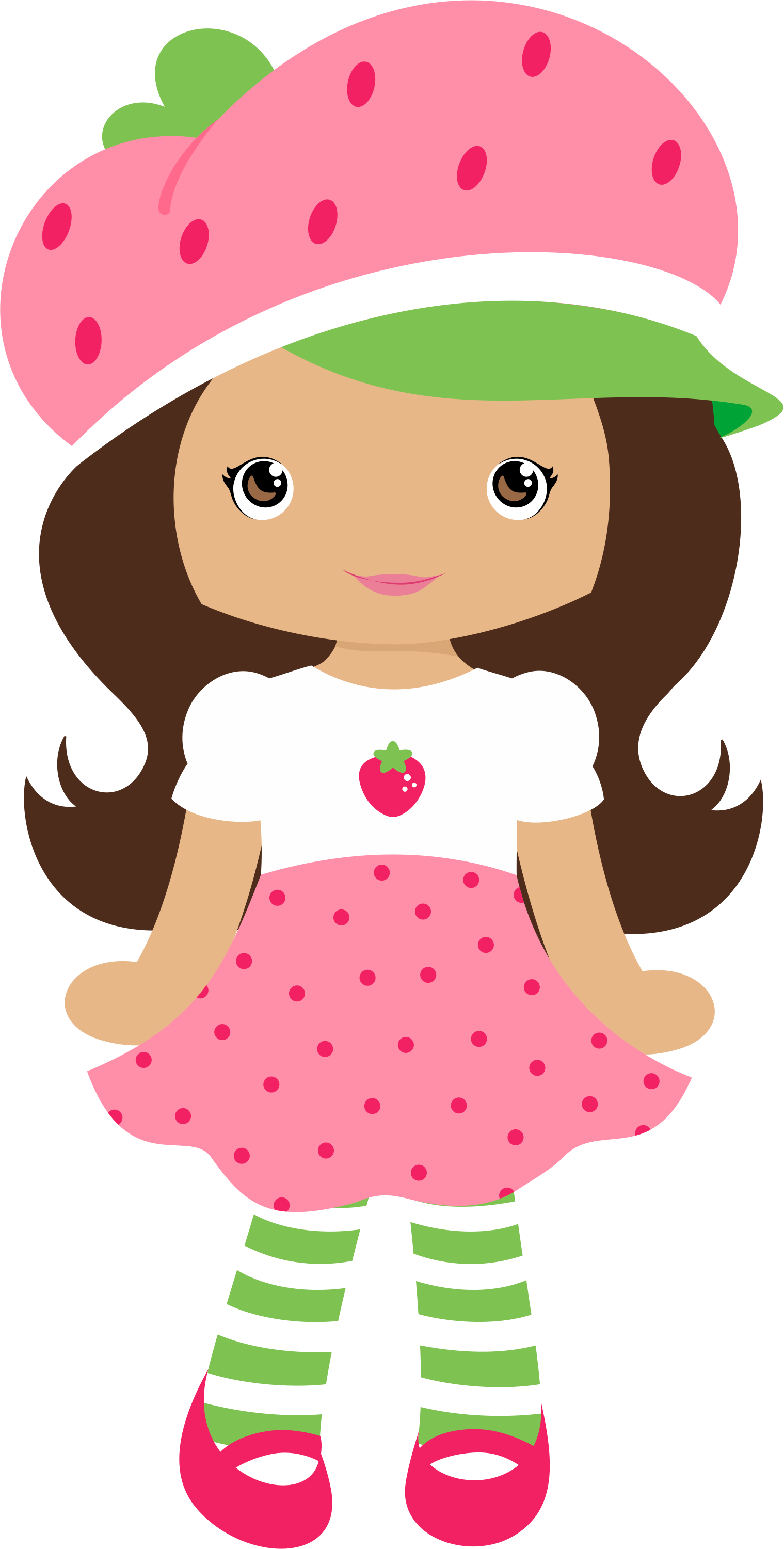Moranguinho - Grafos-strawberrygirl12 - Minus - Doll Clipart (1519x3001), Png Download