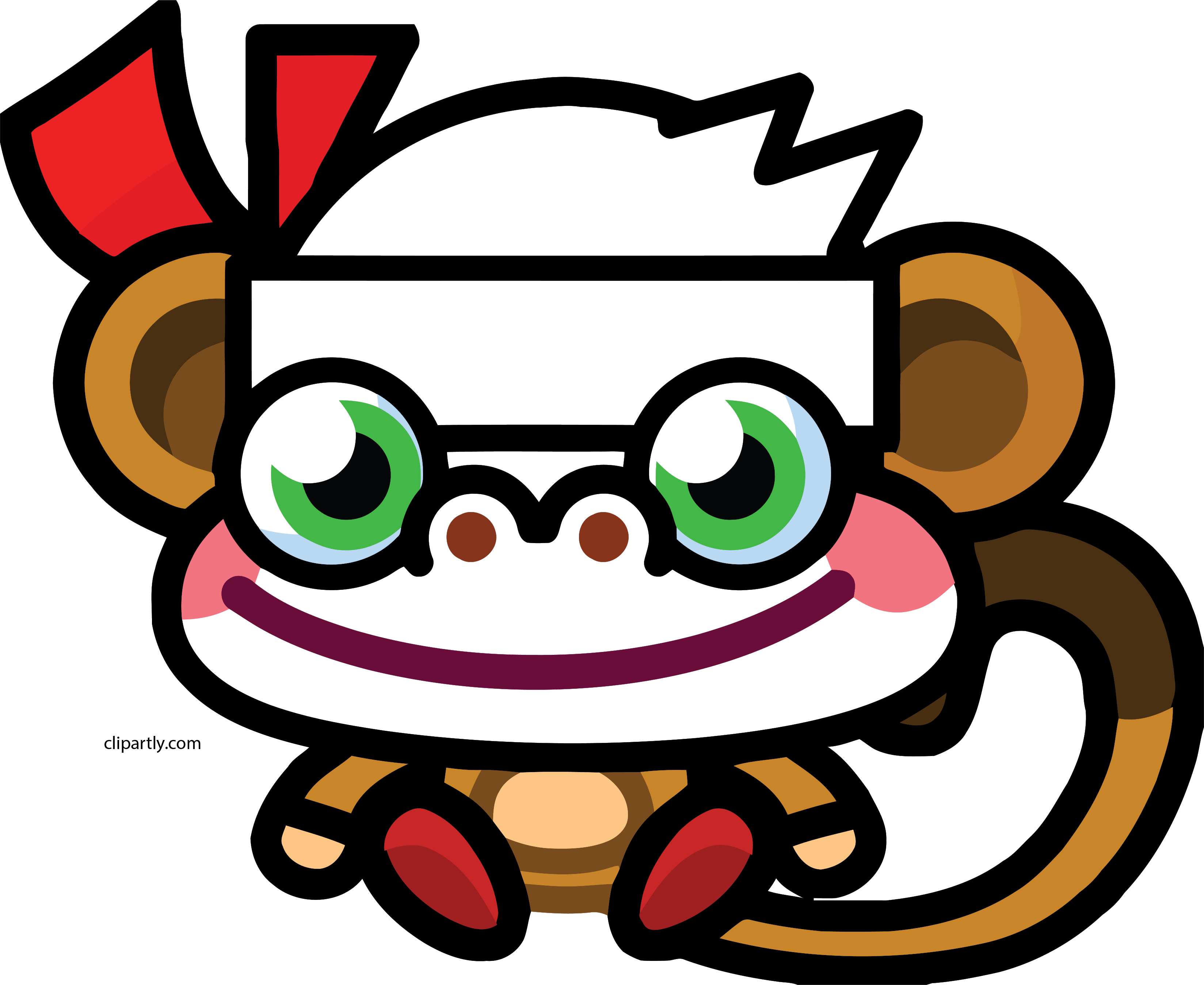 Moshi Monster White Color Monkey Clipart Png - Moshi Monsters Moshlings Chop Chop (3296x2697), Png Download