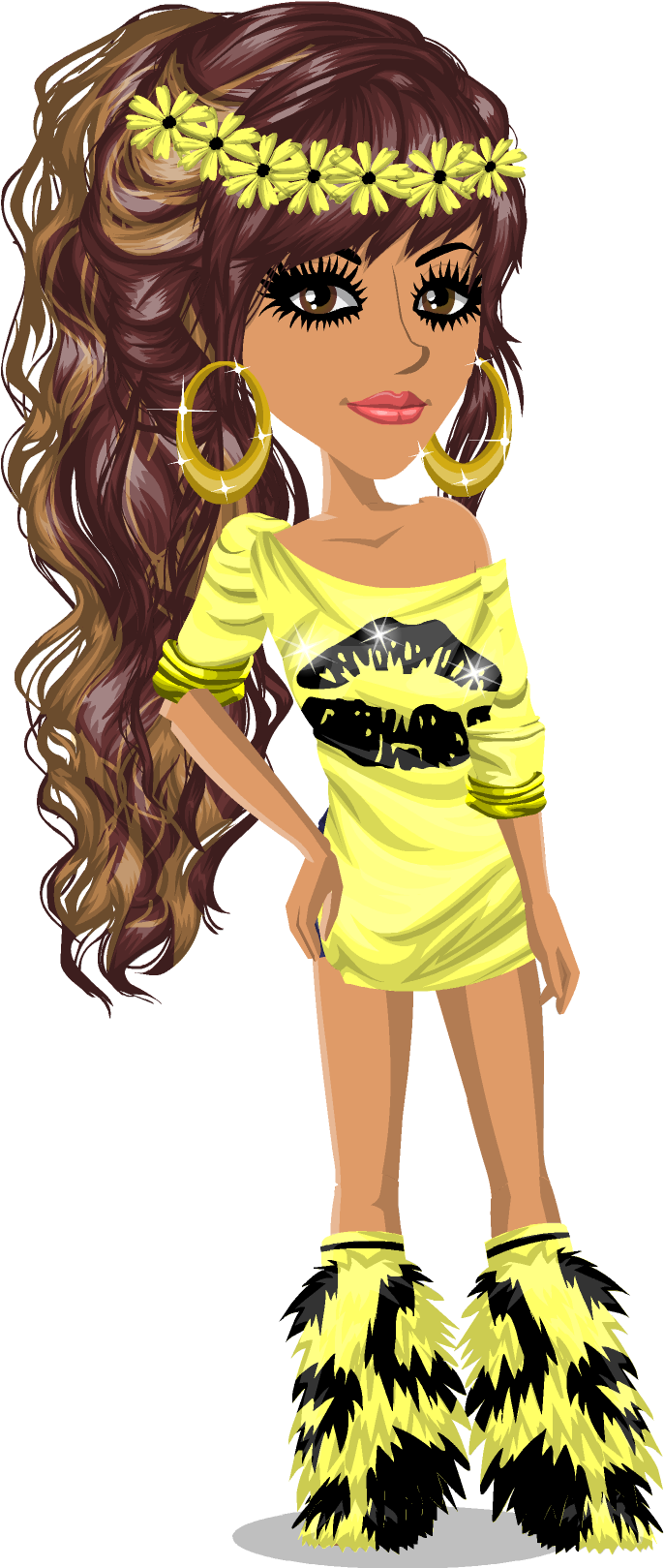 Yellow Blackmovie Starsdrawing - Movie Star Planet Transparent (723x1624), Png Download