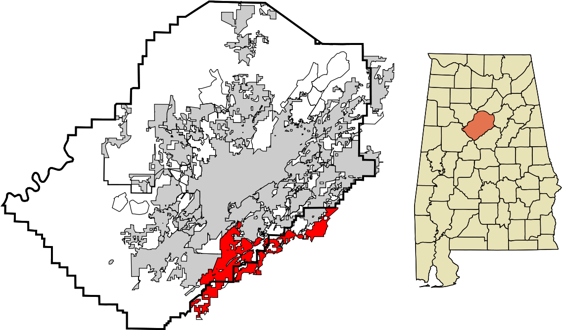 Jefferson County Alabama (1200x758), Png Download
