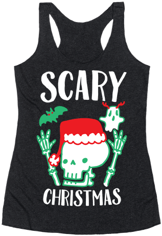 Scary Christmas Racerback Tank Top - Viva Mexico Cabrones Tshirt (484x484), Png Download