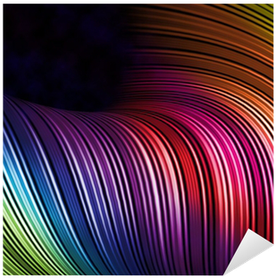 Vinilo Pixerstick Líneas Abstractas De Colores Para - Bush Mytablet 10 Inch 16gb Tablet - Aluminium (400x400), Png Download