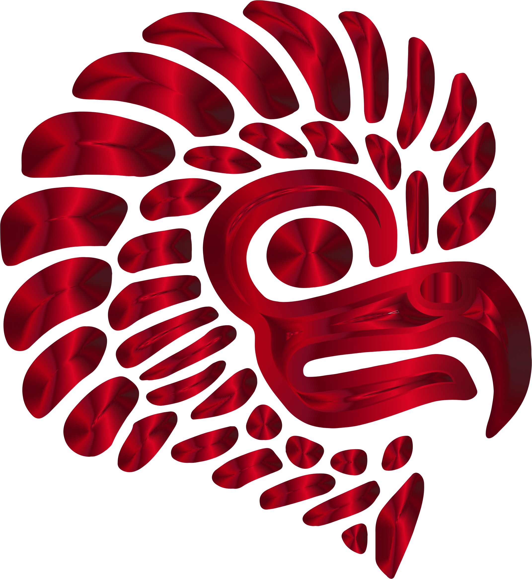 Big Image - Native Indian Eagle Iron On Patch | Native American (2142x2332), Png Download