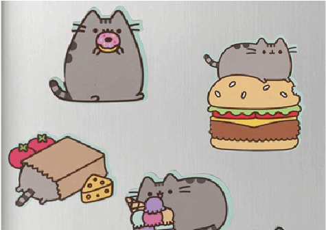 Thumbs Up! Pusheen - Fridge Magnets (700x335), Png Download