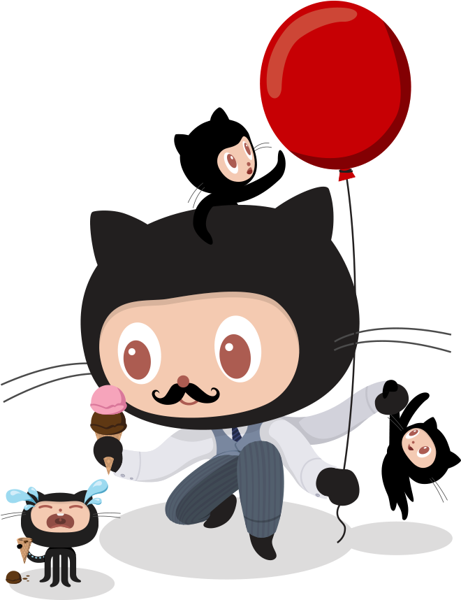 Http - //octodex - Github - Com/images/poptocat V2 - Freeweibo (896x896), Png Download