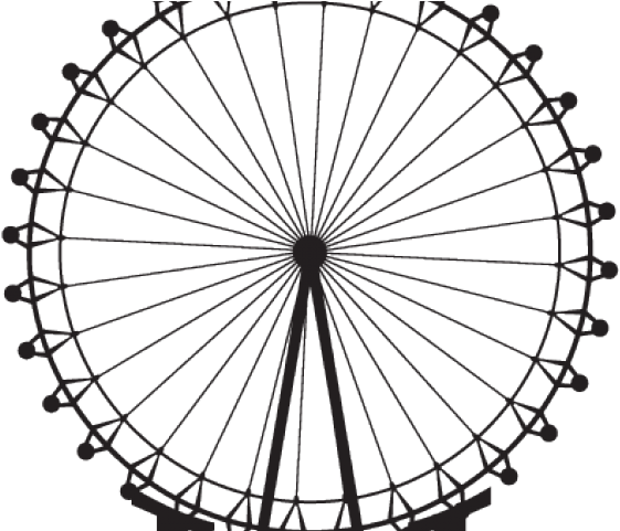 London Eye Clipart Ferris Wheel - London Png (640x480), Png Download