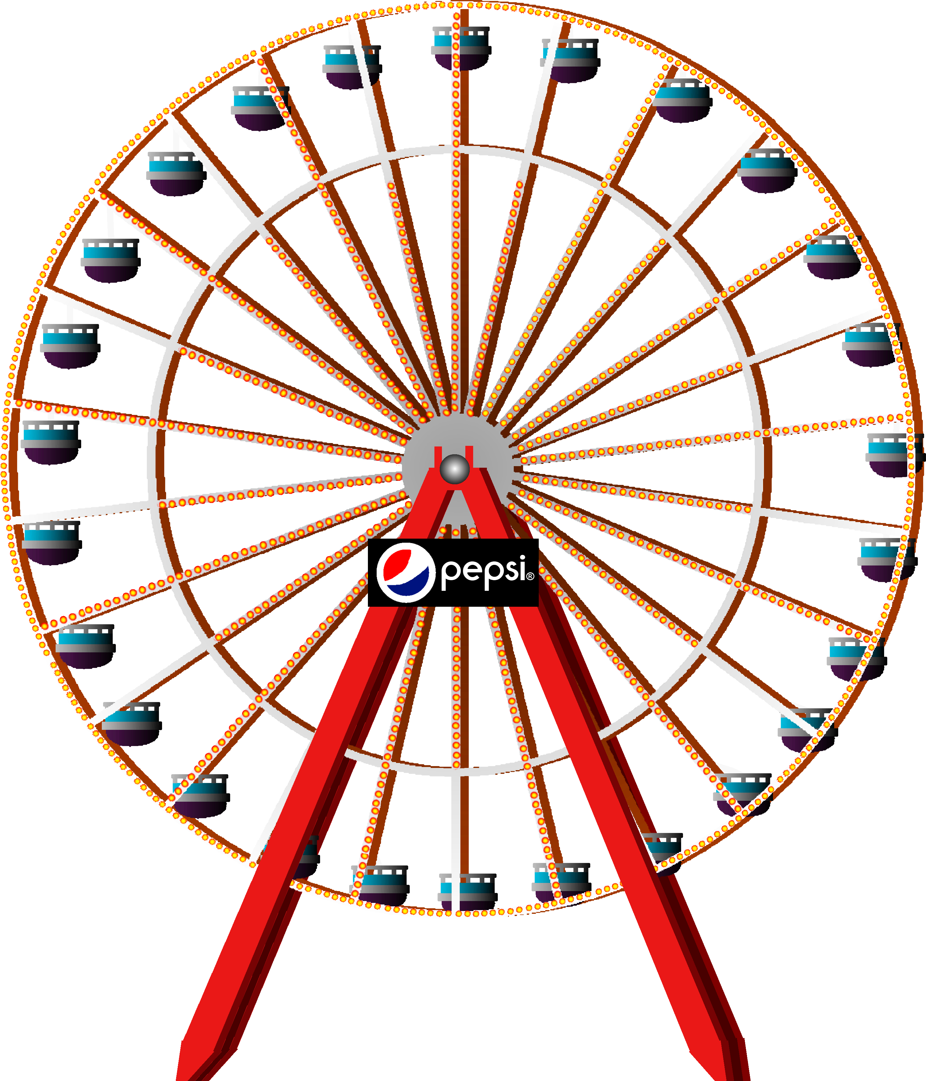 Ocean City, Md Jolly Roger Ferris Wheel Where We Got - Sri Lankan Traditional Art (2965x3460), Png Download