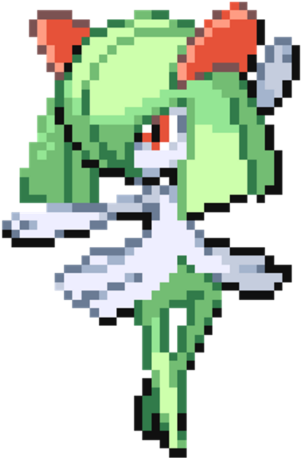 Kirlia Pokemon Pokémon Pixel Green Pokemon Pokemonpixel - Kirlia Pixel (1024x1024), Png Download