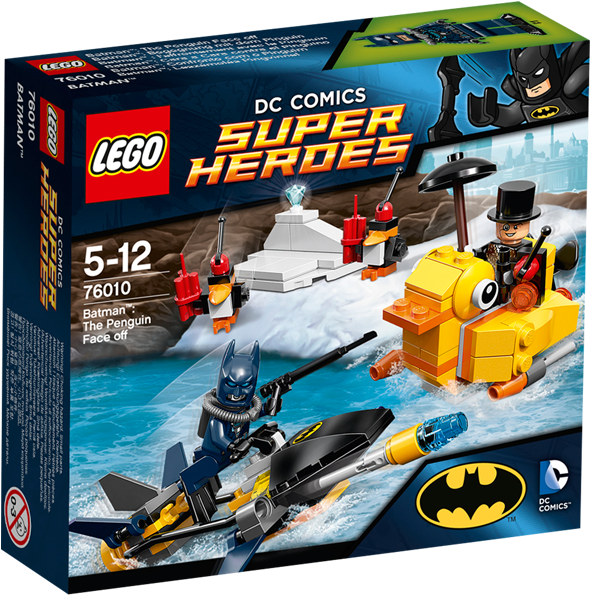 Batman- The Penguin Face Off - Lego Batmantm The Penguin Face Off 76010 (600x600), Png Download