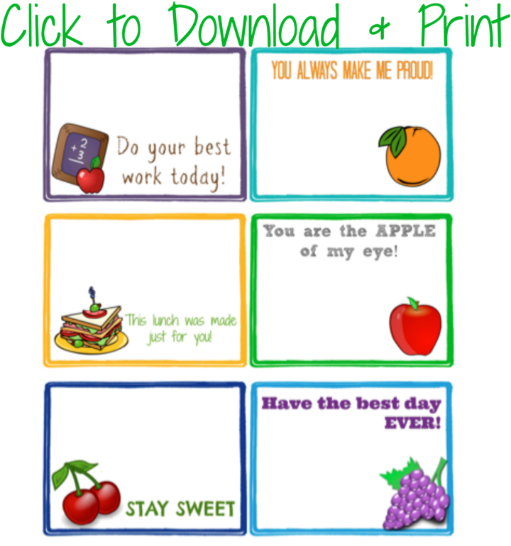 *making Healthy Choices* Free Printable Lunchbox Notes - Funny Joke 5'x7'area Rug (800x800), Png Download
