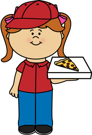 Top 61 Pizza Clip Art - Pizza Girl Clip Art (307x450), Png Download