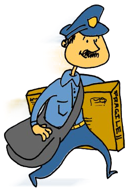 Cartoon Pizza Png - El Cartero Imagen Png (436x423), Png Download