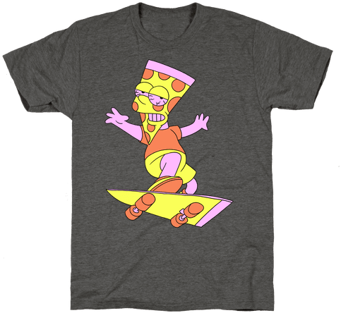 Pizza Cartoon Stoner Boy Mens T-shirt - Gay Jesus Shirt (484x484), Png Download