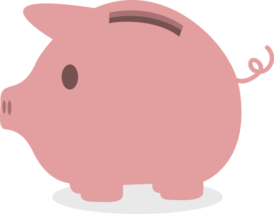Save Money Pricing Pig - Cartoon (538x420), Png Download
