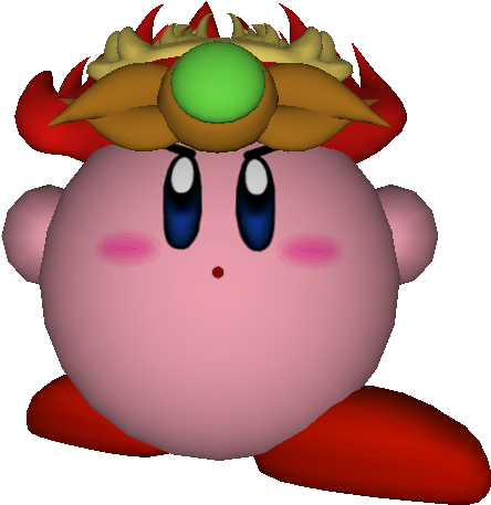 Download Zip Archive - Super Smash Bros Melee Fire Kirby Texture (750x650), Png Download