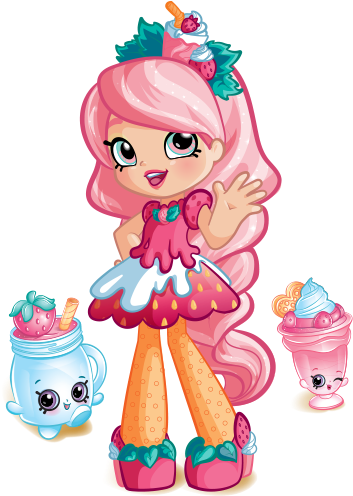 Smoothie Clipart Shopkins - Lucy Smoothie Shoppie Doll (576x495), Png Download
