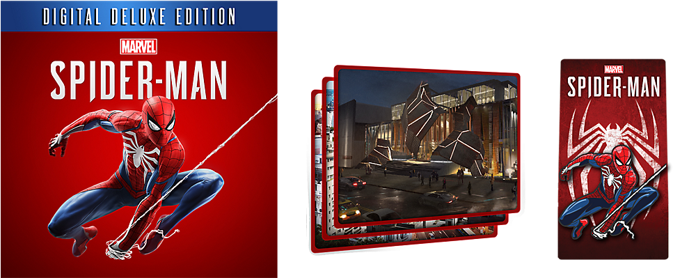 Marvel's Spider-man - Marvel Spiderman Deluxe Edition (1199x398), Png Download