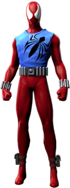 Spider-man/costumes - Minecraft Skin Scarlet Spiderman (300x420), Png Download