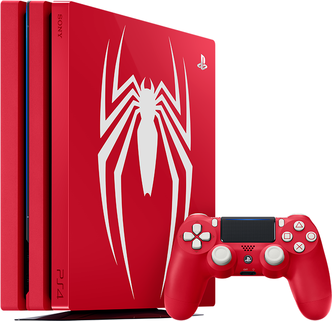 Playstation 4 Pro 1tb Marvel's Spider-man Limited Edition - Spider Man Ps4 Pro (1500x1500), Png Download