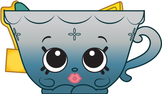Shopkins Tegan Tea A Ultra Rare Shopkin Png Shopkin - Shopkins Season 6 Ultra Rare (576x495), Png Download