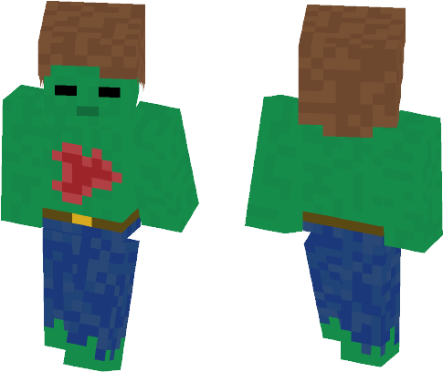 Zombie Skin Minecraft - Lil Uzi Vert Minecraft Skin (584x497), Png Download
