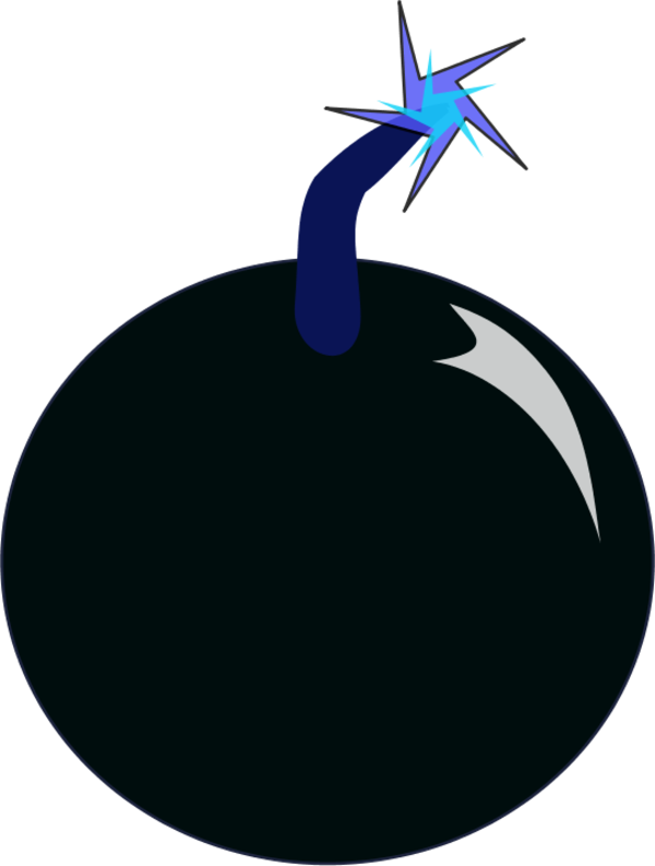 Vector Clip Art - Cartoon Bomb (600x793), Png Download