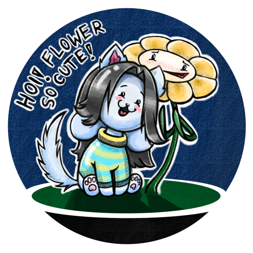 Cute Flowey On Deviantart Undertale Fanart Hockey Png - Cute Flowey (907x880), Png Download