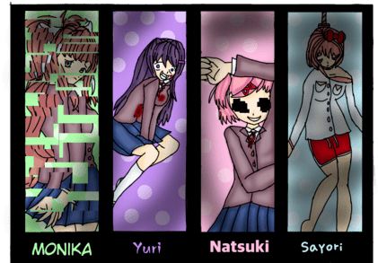 Doki Doki Literature Club - Doki Doki Literature Club Comic (439x325), Png Download