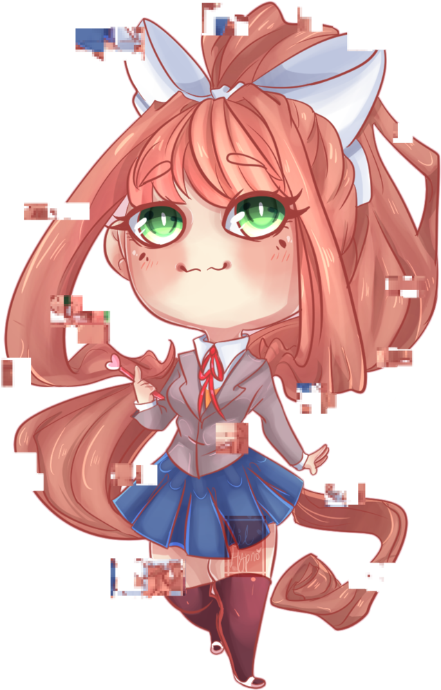 Just Monika By Littlehypno Video Games Girls, Literature - Doki Doki Literature Club! (730x1095), Png Download