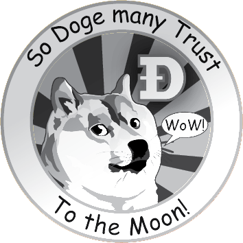 Silver Dogecoin - Imgur Llc (354x354), Png Download