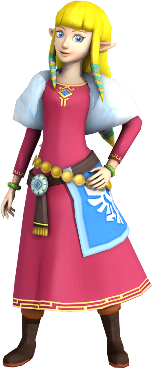Free Download Princess Zelda Skyward Sword Clipart - Loz Skyward Sword Zelda (612x1304), Png Download