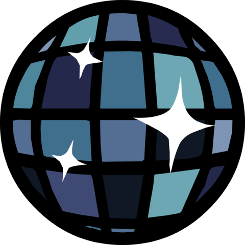 Purple Puffle's Disco Ball Icon - Circle (480x480), Png Download