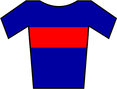 Soccer Jersey Blue Red - Red Blue Stripes Soccer Jersey (500x400), Png Download