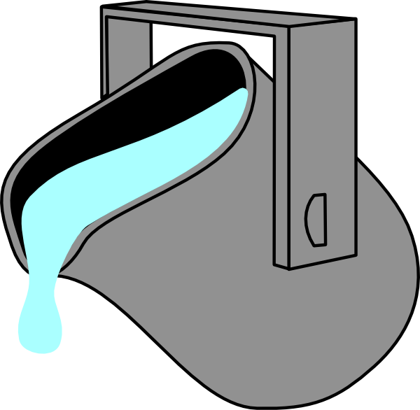 Paint Baby Blue Bucket Clip Art - Que Es Un Crisol (600x586), Png Download