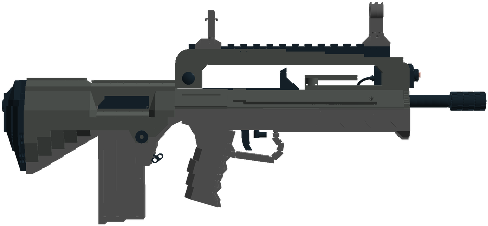 Pause - Assault Rifle (1100x513), Png Download