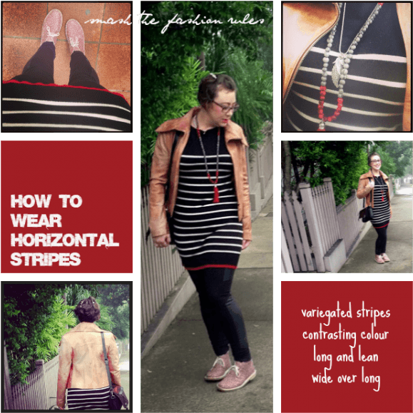 Wearing Horizontal Stripes - Girl (600x600), Png Download