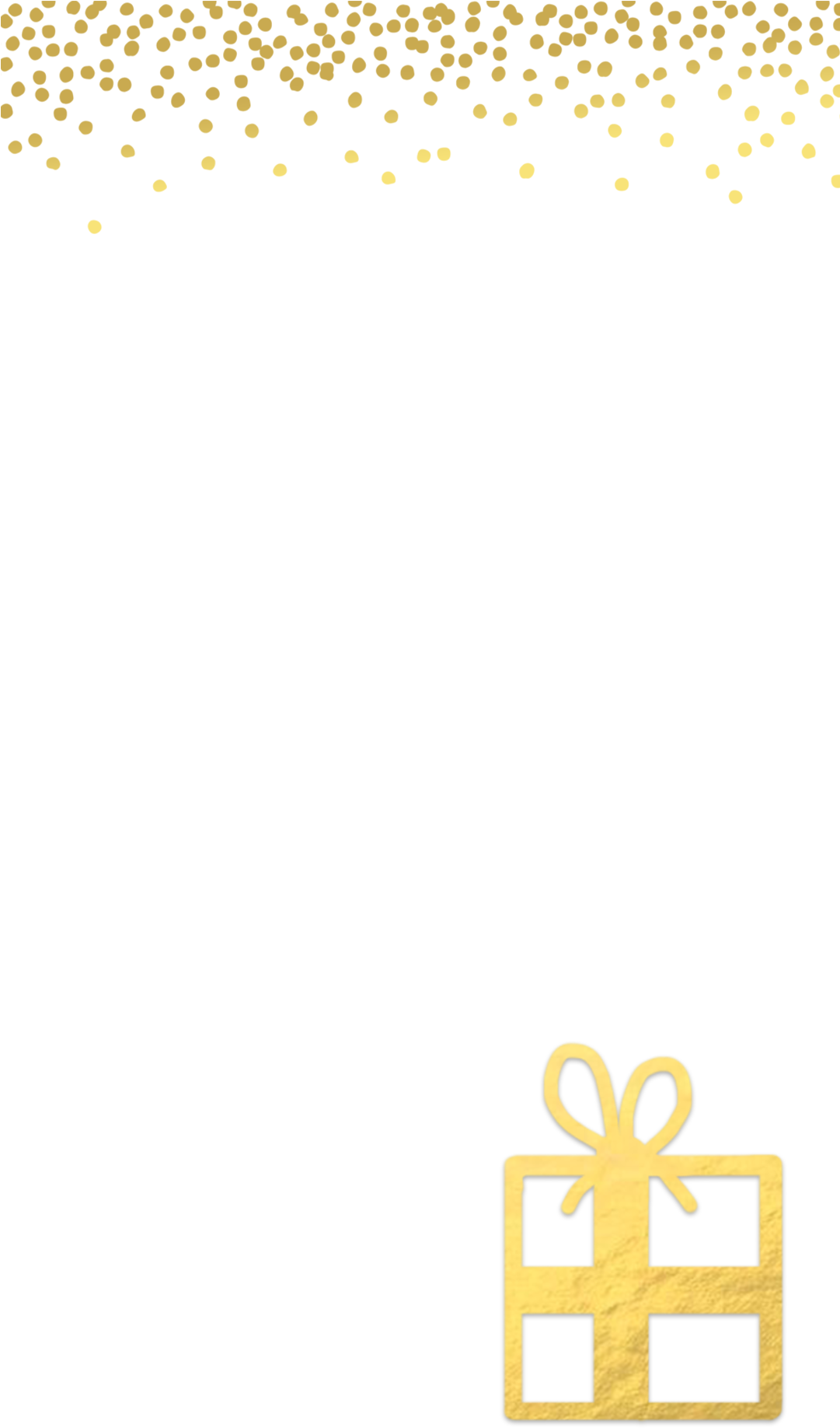 Gold Present (1080x1920), Png Download