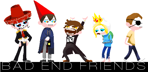 Bad End Friends Star Vs The Forces Of Evil - Evil Morty Bad End Friends (500x265), Png Download
