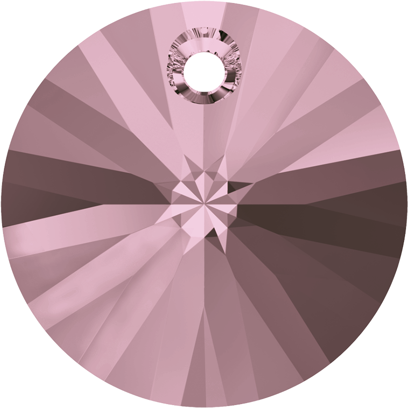 6428 12mm Crystal Antique Pink Round Star Pack Qty - 6 Pcs Swarovski 6428 Rivoli Xilion 12mm Crystal Golden (840x840), Png Download