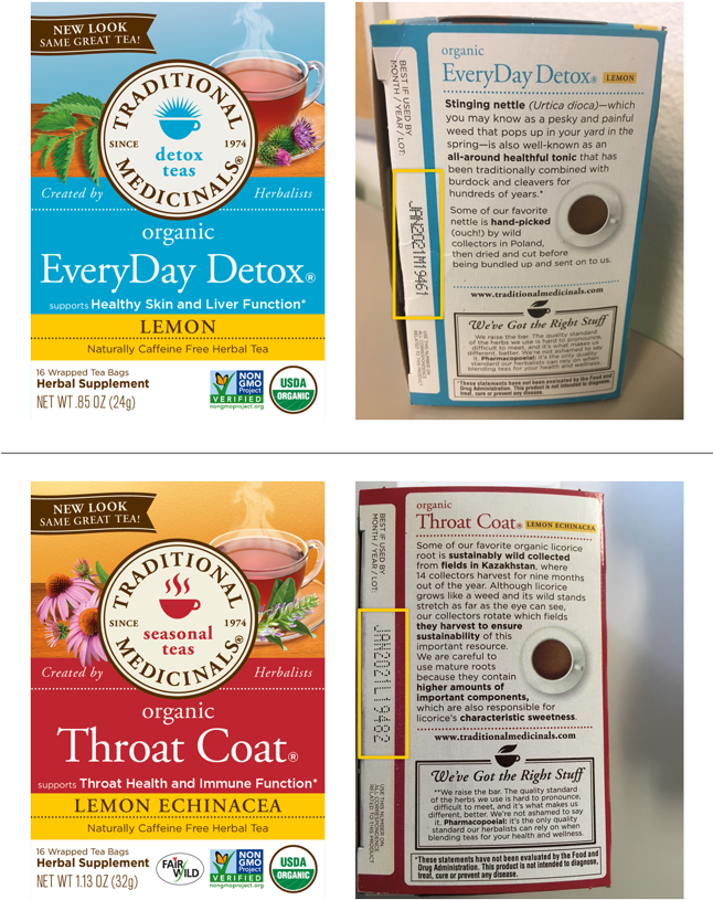 Wegmans Recalls Herbal Tea - Throat Coat Lemon Echinacea Recall (645x872), Png Download