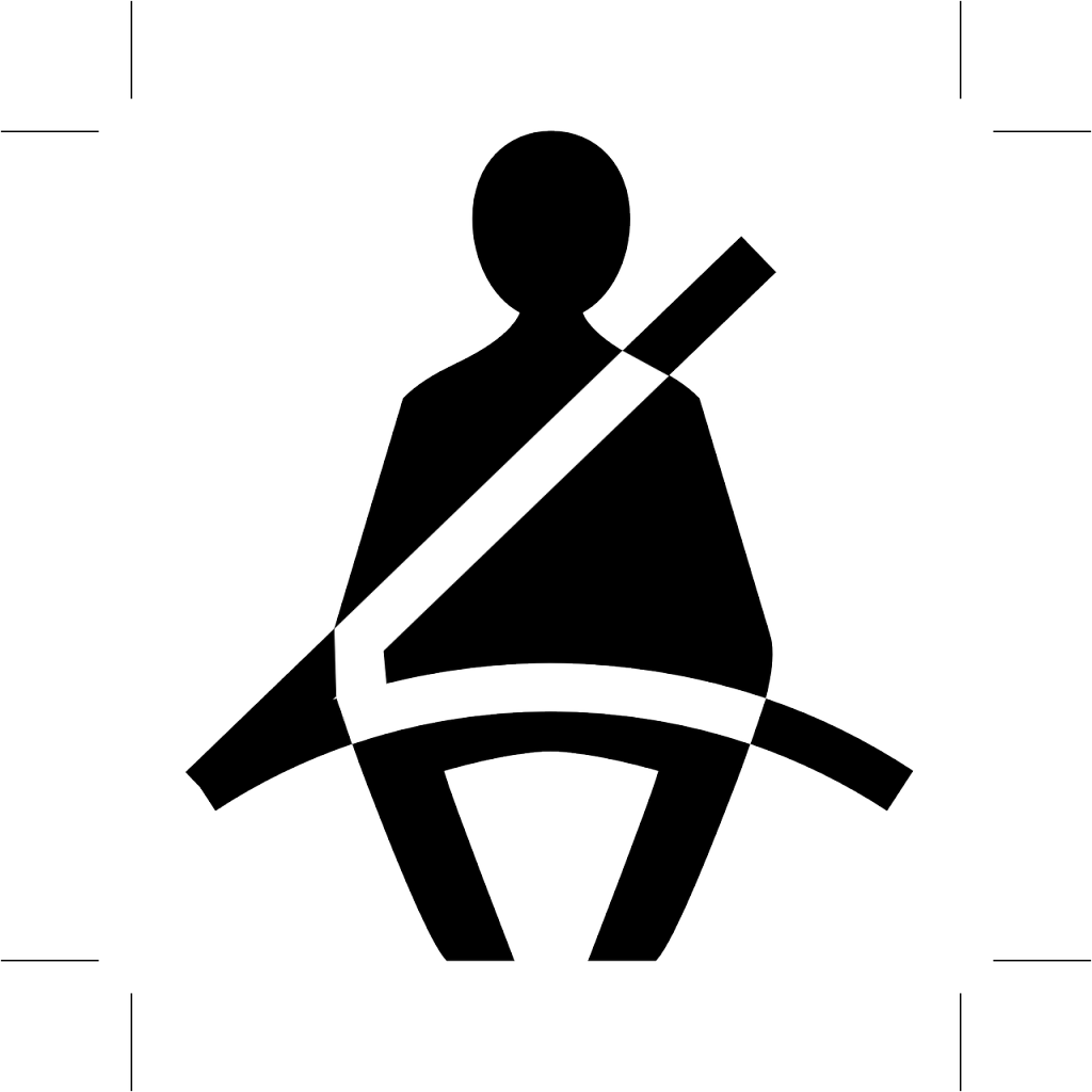 Seat Belt Secured - Seat Belt Safety Clipart (1024x1024), Png Download