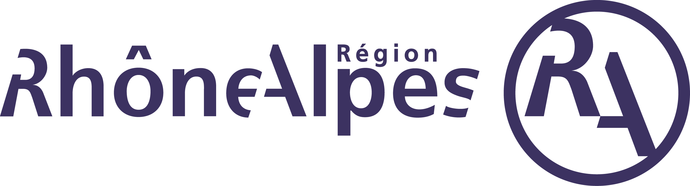 Logo Ra Pantone Png - Rhone Alpes (2618x707), Png Download